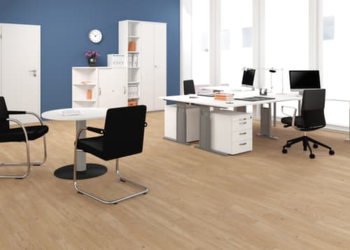 Gera Rayonnage de bureau Pro avec paroi arrière, largeur 800 mm, 5 HC
