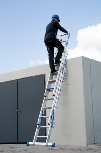 Krause échelle polyvalente STABILO® Professional +S, 3 x 8 échelons et marches profilés antidérapants