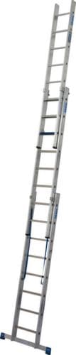 Krause échelle polyvalente STABILO® Professional +S, 3 x 8 échelons et marches profilés antidérapants