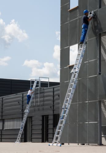 Krause échelle polyvalente STABILO® Professional +S, 3 x 12 échelons et marches profilés antidérapants