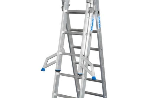 Krause échelle polyvalente STABILO® Professional +S, 3 x 12 échelons et marches profilés antidérapants