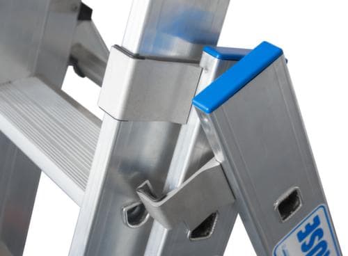 Krause échelle polyvalente STABILO® Professional +S, 3 x 12 échelons et marches profilés antidérapants