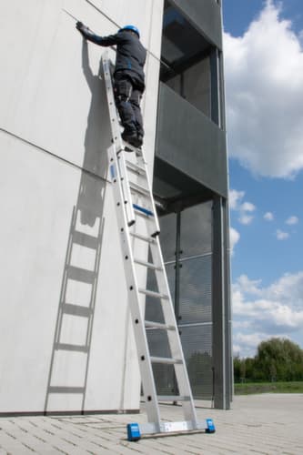 Krause Échelle coulissante STABILO® Professional +S avec échelons et marches