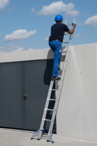 Krause Échelle coulissante STABILO® Professional +S avec échelons et marches