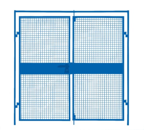 Porte à double battant pour parois de séparation, largeur 2000 mm