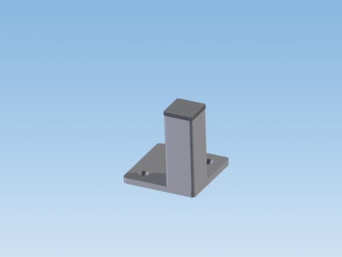 Poste d'angle pour parois de séparation, hauteur 2200 mm