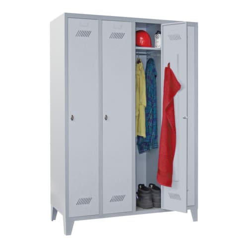 PAVOY Armoire vestiaire Basis avec 4 compartiments, largeur de compartiment 300 mm