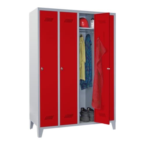 PAVOY Armoire vestiaire Basis avec 4 compartiments, largeur de compartiment 300 mm