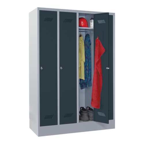 PAVOY Armoire vestiaire Basis avec 4 compartiments, largeur de compartiment 300 mm