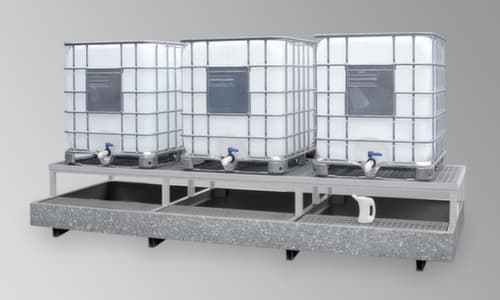 Bac de rétention pour GRV/IBC,pour 3 x GRV/IBC