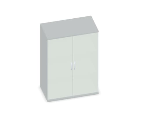 Gera Armoire à portes vitrées Pro, 3 hauteurs des classeurs