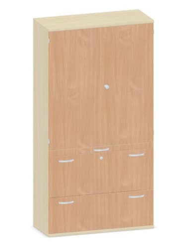 Gera Armoire combinée Pro, 3 hauteurs des classeurs