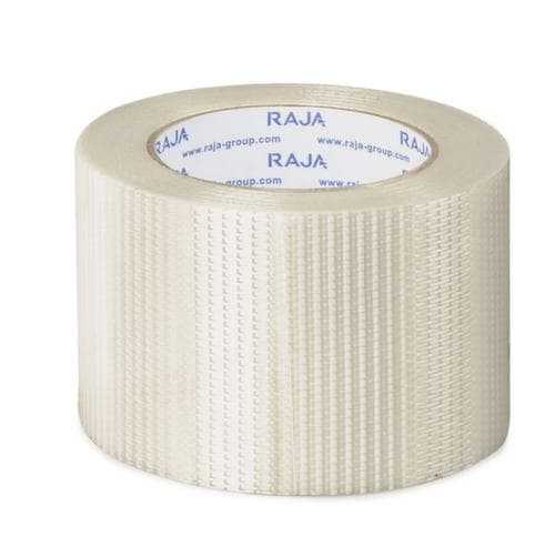 Ruban adhésif armé renforcement longitudinal et transversal, longueur x largeur 50 m x 75 mm
