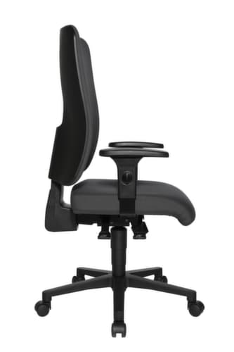 Topstar Siège de bureau pivotant Open X (P) avec dossier capitonné laminé, anthracite