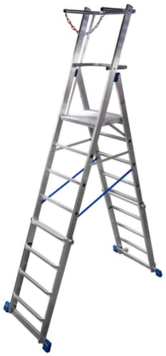 Krause Escabeau grande hauteur télescopique roulant STABILO® Professional