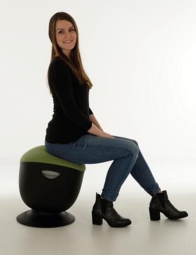 Lotz Tabouret hautement flexible, assise vert