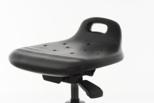 Lotz Siège assis-debout avec assise PU inclinable, hauteur d’assise 530 - 780 mm