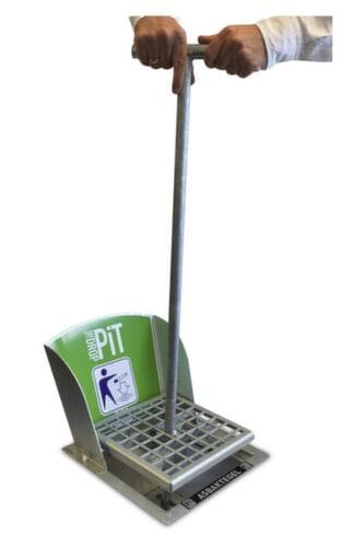Cendrier de sol DropPit Comfort Classic avec plaque arrière