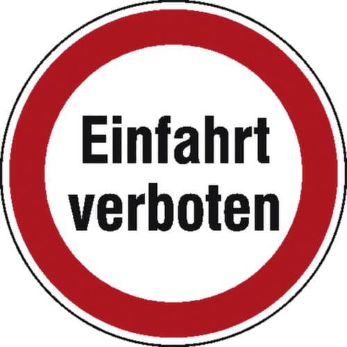 Signe combiné d'interdiction SafetyMarking® "Entrée interdite, panneau d'information, Standard