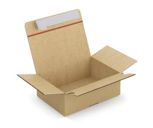 Caisse carton pliante résistante commerce électronique