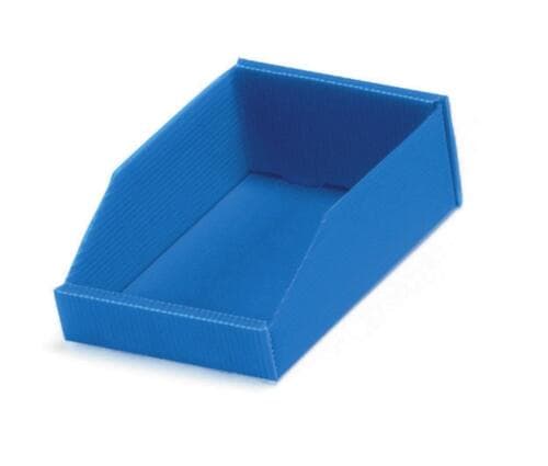 bac à bec pliable, bleu, profondeur 179 mm, polypropylène