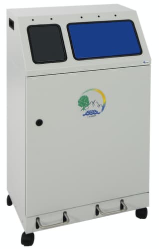 stumpf Station de collecte de matières recyclables compacte Duplex, capacité 1x30 l/1x60 l