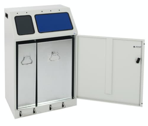 stumpf Station de collecte de matières recyclables compacte Duplex, capacité 1x30 l/1x60 l