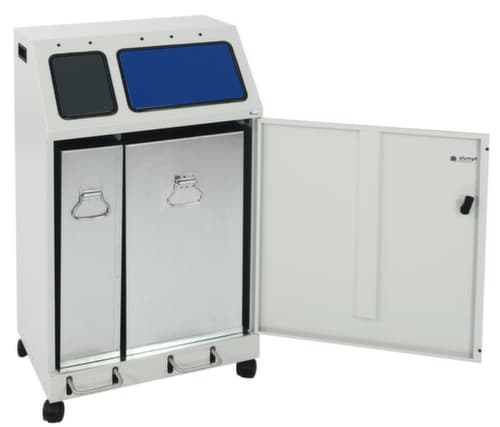 stumpf Station de collecte de matières recyclables compacte Duplex, capacité 1x30 l/1x60 l