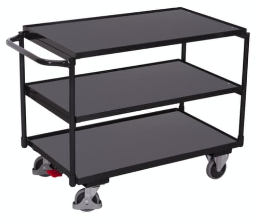 VARIOfit Chariot à plateaux 835x490 mm, force 250 kg, 3 plateaux