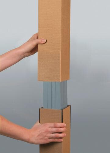 Carton d'expédition long avec longueur variable, 1 onde, 1000 x 100 x 100 mm