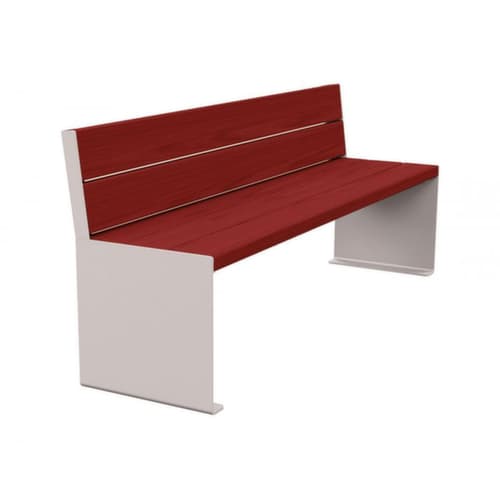 Banc Kube avec piètement à panneaux