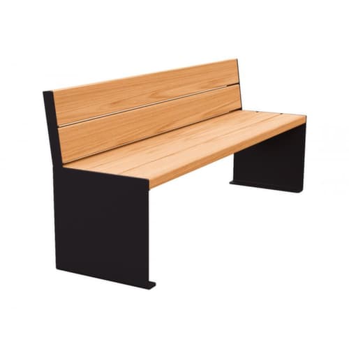 Banc Kube avec piètement à panneaux