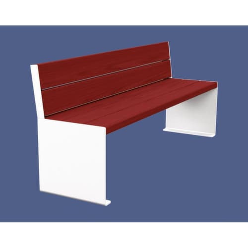 Banc Kube avec piètement à panneaux
