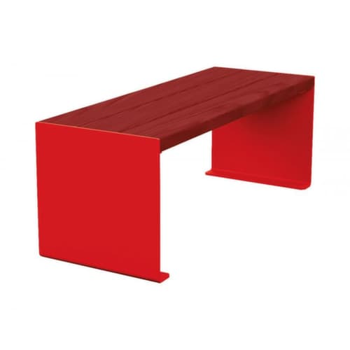 Banc Kube avec piètement à panneaux