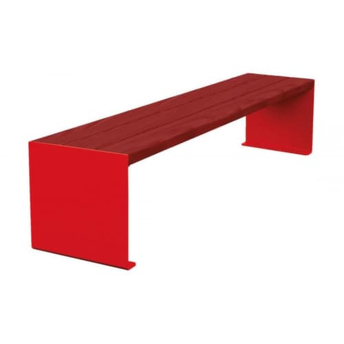 Banc Kube avec piètement à panneaux