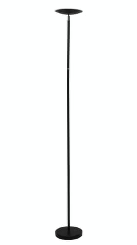 MAUL Lampadaire à éclairage indirect à DEL élégant MAULsphere en noir mat, lumière blanc chaud, noir mat