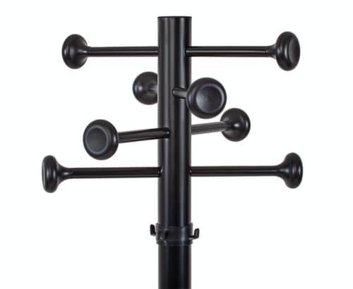 MAUL portemanteau particulièrement robuste MAULgrando, avec 8/4 crochets, noir