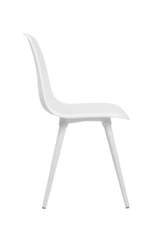 Topstar Siège visiteur T2020 avec coque d'assise en plastique, assise blanc, piètement 4 pieds