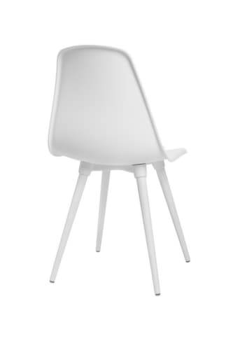 Topstar Siège visiteur T2020 avec coque d'assise en plastique, assise blanc, piètement 4 pieds