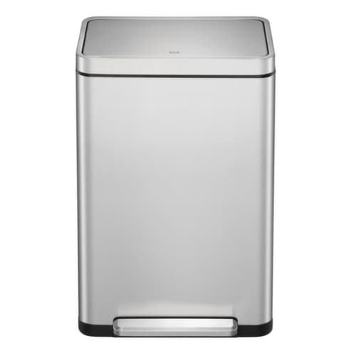 Poubelle à pédale antibactérienne en acier inoxydable EKO X-Cube, 45 l