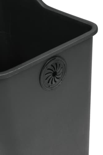 Poubelle à pédale acier inoxydable EKO Rejoice avec couvercle plastique, 3 x 12 l