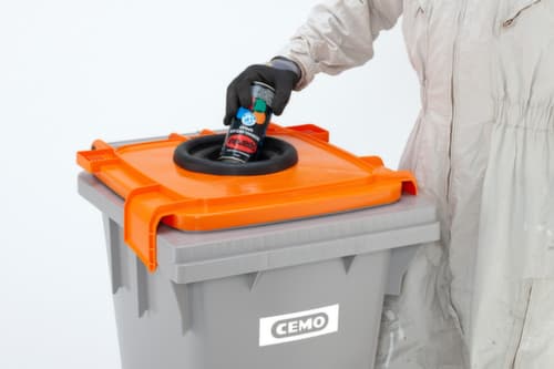 Cemo Récipient de collecte des bombes aérosols, capacité 120 l