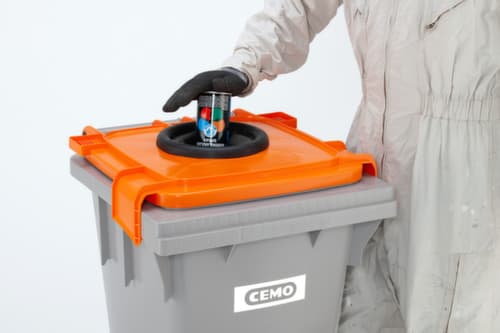 Cemo Récipient de collecte des bombes aérosols, capacité 120 l