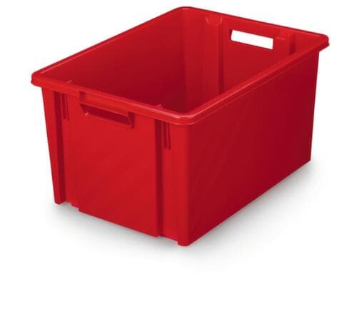 Bac gerbable emboîtable, rouge, capacité 54 l