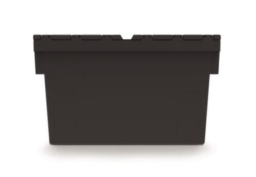 Conteneurs consignés Euronorm recyclés + scellables, capacité 63 l, Couvercle à charnière en 2 parties