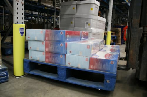 a.m.p.e.r.e. Protection anticollision rayonnage, hauteur 600 mm