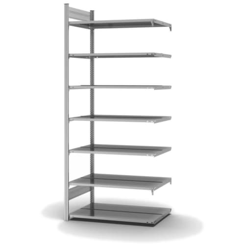 hofe Porte-documents sans vis Zone de fixation pour une utilisation des deux côtés, 7 tablettes, avec revêtement en zinc anti-corrosion