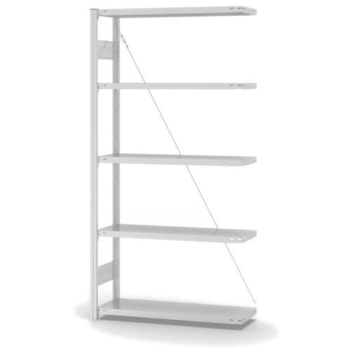 hofe système de rayonnages sans vis de conception standard, hauteur x largeur x profondeur 2000 x 1010 x 335 mm, 5 tablettes
