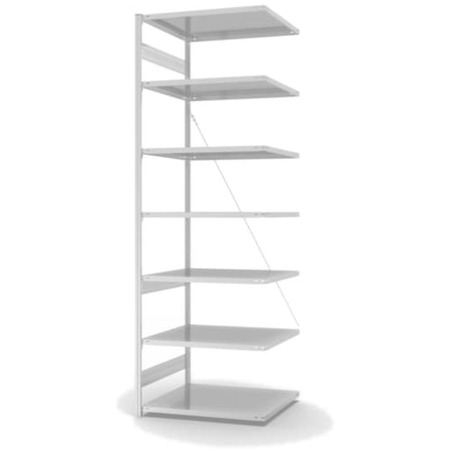 hofe système de rayonnages sans vis de conception standard, hauteur x largeur x profondeur 3000 x 1010 x 835 mm, 7 tablettes