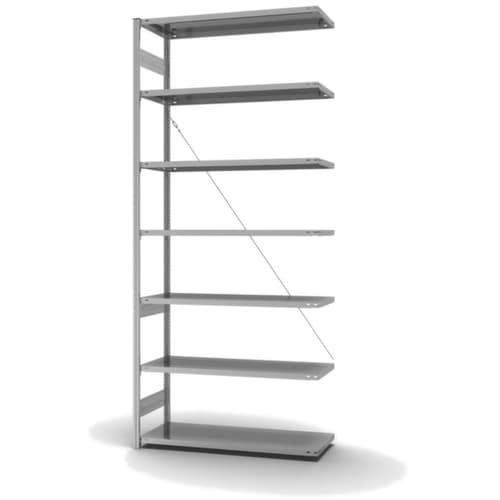 hofe système de rayonnages sans vis de conception standard, hauteur x largeur x profondeur 3000 x 1310 x 535 mm, 7 tablettes